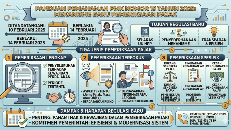 PMK Nomor 15 Tahun 2025: Aturan Baru Pemeriksaan Pajak untuk Tingkatkan Kepatuhan Wajib Pajak