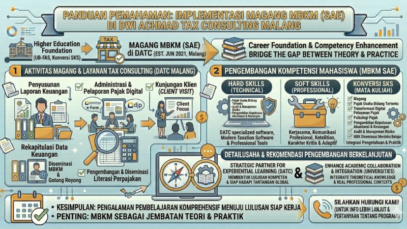 Pelaksanaan Praktik Magang Sebagai Staf Konsultan Pajak Di Dwi Achmad Tax Consulting (DATC) Malang